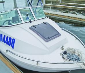 The front hatch, anchor bollard and anchor well are all well positioned making setting and retrieving ground tackle a breeze.